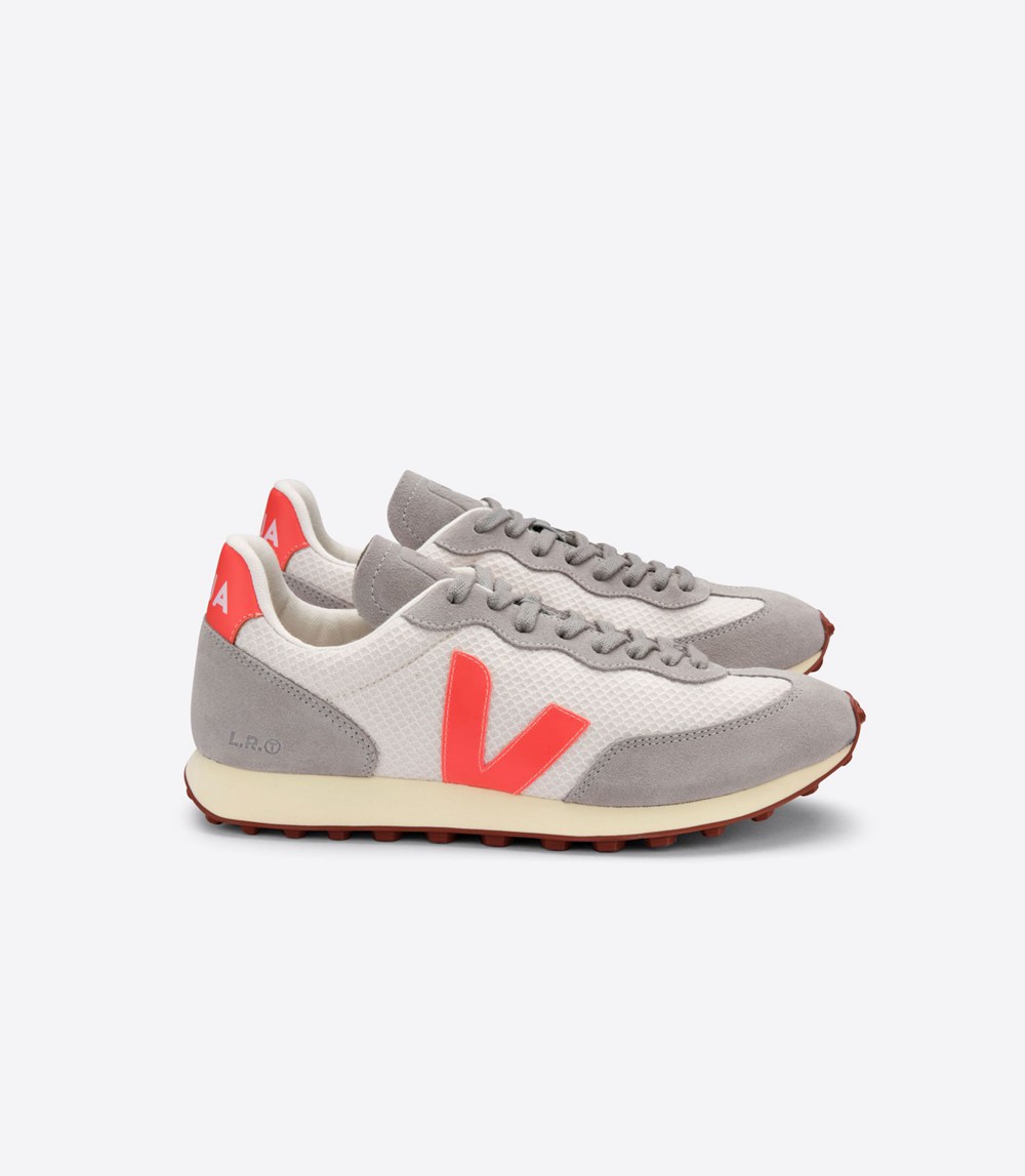 Veja Sneakers Barbati - Rio Branco Hexamesh Gravel - Gri/Portocalii/Albi - 0982754-EM